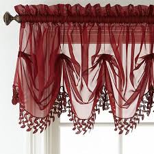 Put the finishing touches on your space with stylish kitchen curtains. Home Expressions Lisette Sheer Macram Tuck Valance Valance Sheer Valance Curtains