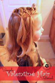 Easy to style hairstyles for your face shape. Easy Valentine Hair Style Tutorial Onecreativemommy Com