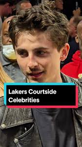 Celebrities at Lakers Game: Joey King and Timothée Chalamet