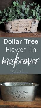 From garden markers to container gardening ideas, there are plenty of creative and cheap projects for your garden and backyard space. Dollar Tree Flower Tin Makeover Dollar Tree Decor Dollar Tree Flowers Dollar Tree Crafts