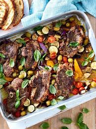 Marinated Lamb Chump Chops With Eggplant Zucchini And Capsicum Australian Lamb Recipes Cooking Tips And Mor Lamb Loin Recipes Lamb Recipes Marinated Lamb