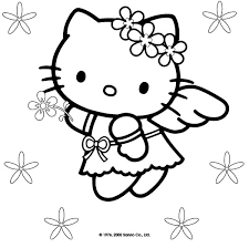 Hello Kitty Angioletto 2 Disegni Da Colorare Gratis Disegni Da