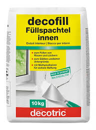 Durch besonders gutes haftvermögen universell einsetzbar. Decotric Decofill Fullspachtel Innen 10 Kg