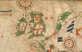 Man wählte eine blaue flagge mit weißem kreuz, dessen kreuzbalken nicht bis zum rand der flagge reichen. Kann Jemand Erklaren Warum Die Schottische Flagge Auf Dieser Karte Von 1504 Ein Rotes Kreuz Auf Weissem Hintergrund Hat