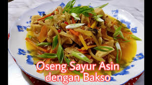 Resep Sayur Asin Kiam Chai Cah Bakso Ala Dapuryuli Youtube