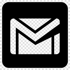 Gmail Logo Vector Black And White, Label, Sticker Transparent Png –  Pngset.com