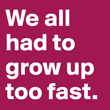 We were at the grocery store and she asked for a snack. We All Had To Grow Up Too Fast Post By Springfire On Boldomatic