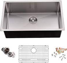 Shop great deals & amazing quality. Buy Horow 30 Inch Kitchen Sink 16 Gauge Undermount Single Bowl Stainless Steel Sink With Strainer Bottom Grid 30 X 18 X 10 Online In Kazakhstan B092zfgl9y