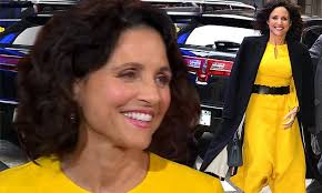 Julia Louis-Dreyfus stands out in yellow while revealing laughter helped  her get through cancer