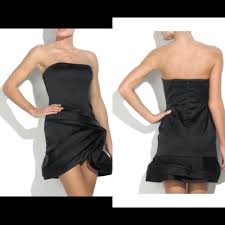 Alice Olivia S Black Satin Structured Bustier Mini Cocktail Dress 6 Ebay Mini Cocktail Dress Cocktail Dress Dresses