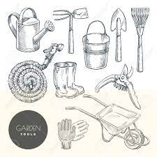 Kitchen tools and equipment drawing farmers. Gardening And Farming Tools Set Agriculture Equipment Vector Hand Drawn Sketch Illustration Garden Icons And Design Elements Isolated On White Background Royalty Free Cliparts Vectors And Stock Illustration Image 123206264