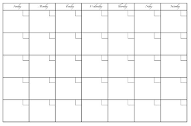 Big Printable Calendar