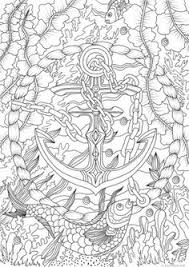 Fish in the ocean coloring page. Beach Coloring Pages