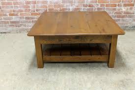 Reclaimed wood coffee table ideas. Rustic Square Coffee Table Lake And Mountain Home
