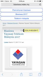 Pendapatan isi rumah tidak melebihi rm 5,000 sebulan. Koko On Twitter Biasiswa Yayasan Telekom 2017 Untuk Lepasan Spm At Least 6as Dan Stpm Diploma Matric Foundation At Least 3 30 Https T Co 6j7pp3zsxw Https T Co Rba5ufccez