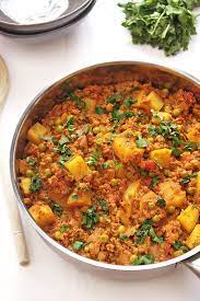 Vegetarian Keema Curry With Peas Potatoes Quorn Recipes Vegetarian Recipes Recipes