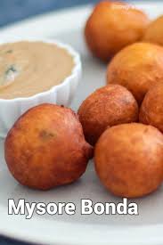 Mysore Bonda Recipe Mysore Bajji Maida Bonda Sowji S Kitchen Recipe Recipes Food Yummy Snacks