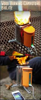 This Wood Burning Camp Stove Combines A Lightweight Backpacking Stove And An Off Grid Power Charger Camping Stove Wood Burning Camp Stove Backpacking Stove