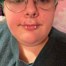 14G (1.6mm) Titanium Internally Threaded Curve Bar Fire Opal Flat End &  Cone Spike Opal End, Vertical Lip, Eyebrow, Helix, Belly, Christina