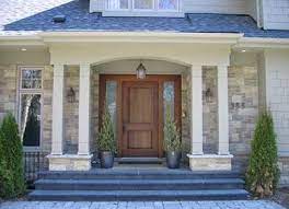 Don't wait to refresh your space. Trendy House Entrance Exterior Stones Entryway Ideas Exterior Door Designs Stone Entryway House Exterior