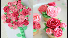 Buttercream Roses Cupcake Bouquet - CAKE STYLE & SIMPLY BAKINGS ...