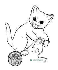 Cat Color Page Animal Coloring Pages Puppy Coloring Pages Cat Coloring Page