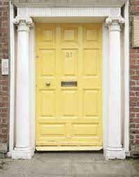 Recently, i had my front door freshened up with a new coat of paint. Yellow Front Door Ideas For A Vivid House Entrance