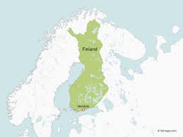 Map of finland, satellite view. Vector Maps Of Finland Free Vector Maps