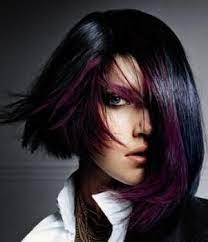 eggplant hair art as hair pinterest frisuren asymmetrische frisuren mittellange haare
