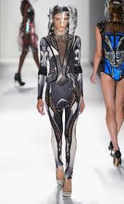 Mercedes Benz Fashion Week Spring 13 Falguni Shane Peacock Mans Space Control Robot Fashion Futuristic Fashion Future Fashion