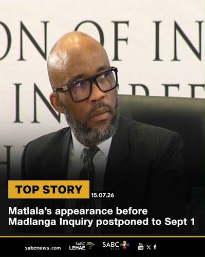 Madlanga Commission Chairperson, retired Justice Mbuyiseli Madlanga has postponed alleged cartel member Vusimuzi ‘Cat’ Matlala’s appearance before the commission to the first of September.