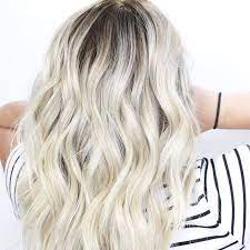 High Contrast Ashy Dark Root Into Icy Platinum Blonde Ends Perfect Icy Blonde Balayage Dark Roots Blonde Hair Blonde Ends Platinum Blonde