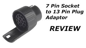 Suitable for cars without electrical rear connection module. 13pin To 7 Pin Adaptors For Towing Youtube