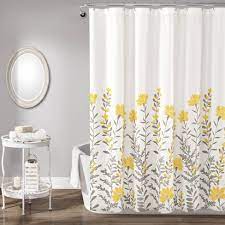 Plus, they hang at eye level so they're pretty much impossible to ignore. Aprile Shower Curtain Yellow Gray Lush Decor Target