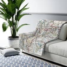 Breckenridge Colorado Map Blanket Breckenridge Blanket Colorado Blanket  Airbnb Decor Breckenridge Gift Breckenridge Map Blanket