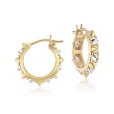 Attitude 'Valerie' Diamond Mini Hoop Earrings – AnaKatarina Design
