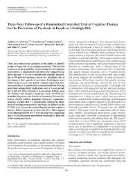 Anthony stevens is on facebook. Pdf Three Year Follow Up Of A Randomized Controlled Trial Of Cognitive Therapy For The Prevention Of Psychosis In People At Ultrahigh Risk
