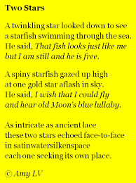 The Poem Farm Star In Sky Star In Sea Poem 319 Sea Poems Poems About Stars Poems