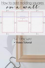 The molding must be attached so that it appears straight, even though the wall is not. How To Install Wall Moulding The Easy Way Cuckoo4design