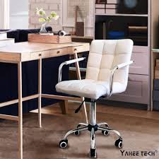 Zuo admire office chair, white. Amazon Com Yaheetech Modern Pu Leather Midback Adjustable Executive Office Chair White Kitchen Dini White Desk Chair White Swivel Chairs White Office Chair