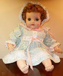 Vintage 1950s Ideal P5 Baby Big Eyes Baby Doll Original Conditon 1756267282