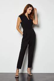 Collar Wrap Jumpsuit Karen Millen