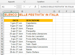 Calendario 2021 excel da stampare ed esportare in pdf: Calendario 2021 In Formato Excel Con Le Festivita Italiane Ilsoftware It