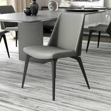 Modloftblack Orchard Leather Upholstered Side Chair Wayfair Dining Chairs Upholstered Side Chair Solid Wood Dining Chairs