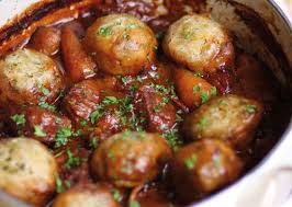 Beef Stew With Suet Dumplings Recipe Suet Dumplings Dumpling Recipe Vegetable Casserole Recipes