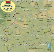 Belarus map and satellite image. Karte Von Weissrussland Belarus Land Staat Welt Atlas De