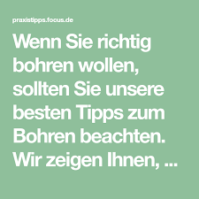 Richtig Bohren Die Besten Tipps Bohren Tipps Schlagbohrmaschine
