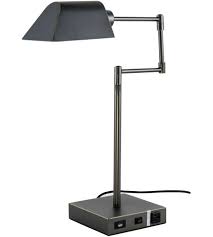 Lifeholder bedside lamps, table lamp with useful dual usb ports & a power outlet, minimalist white shade usb nightstand lamp, desk lamp perfect for bedroom, living room or office (2 packs) 4.6 out of 5 stars. Elegant Lighting Tl3005 Brio 20 Inch 40 Watt Bronze Table Lamp Portable Light With Usb Port And Power Outlet