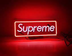 Supreme W Border Neon Signs Neon Bar Signs Acrylic Light
