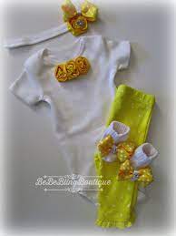 Baby Girl Yellow Polka Dot Take Home Outfit Complete Clothing Pant Set Newborn Baby Girl Baby Girl Baby Girl Yellow Take Home Outfit Baby Girl Shower Gifts